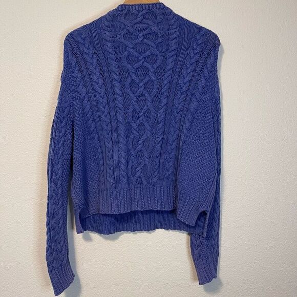 Polo Ralph Lauren Aran-Knit Cotton Turtleneck Sweater Size XL - Picture 8 of 9